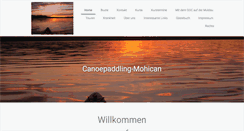 Desktop Screenshot of canoepaddling-mohican.de