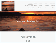 Tablet Screenshot of canoepaddling-mohican.de